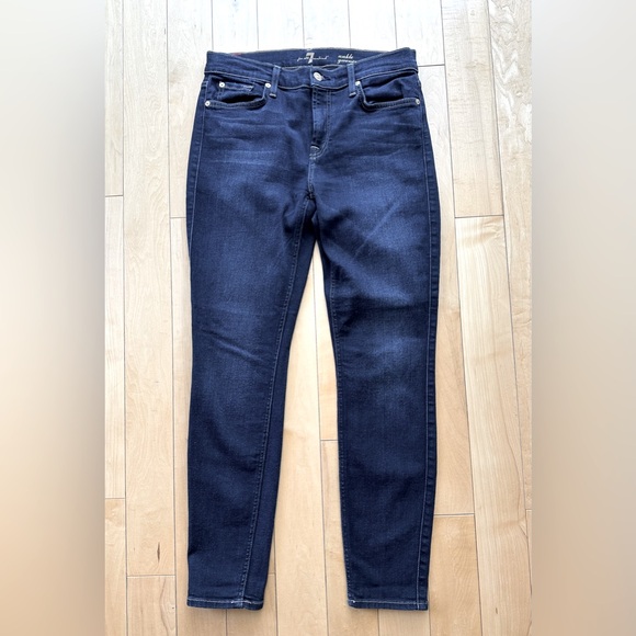 7 For All Mankind Gwenevere High-Waist Ankle Skinny Jeans. Size 29. - Picture 2 of 5